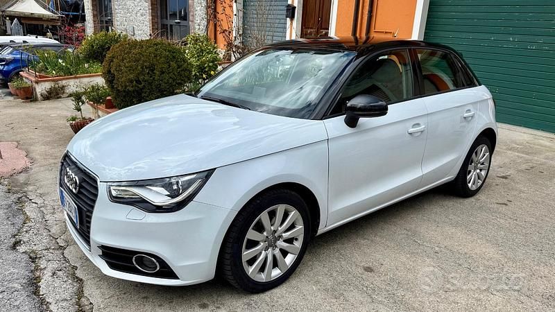 Usata Audi A1 Attraction 90 CV (66 kW) 2014 Bianco Utilitaria