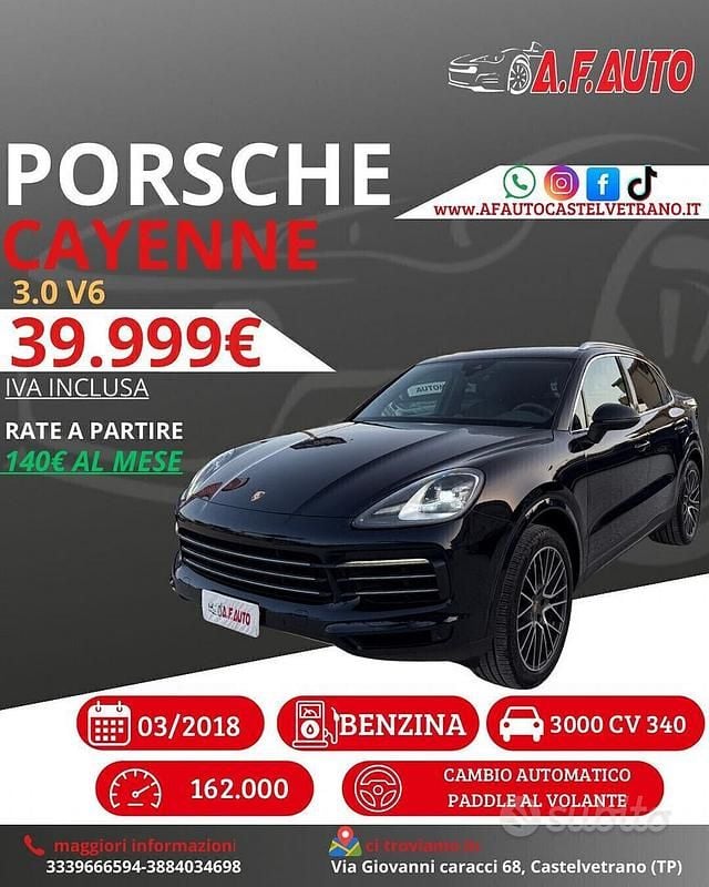 Usata Porsche Cayenne 340 CV (250 kW) 2018 Blu SUV