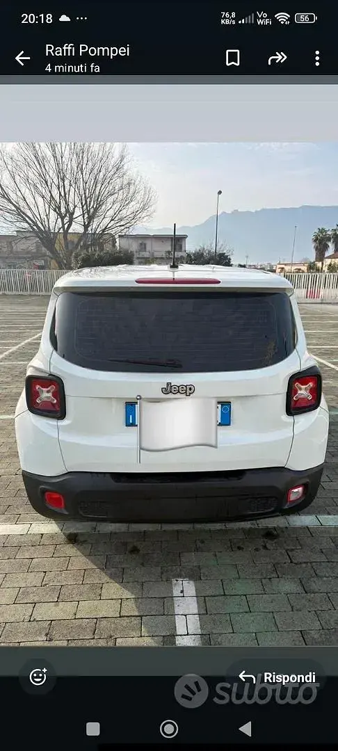 Usata Jeep Renegade 110 CV (80 kW) 2016 Bianco SUV