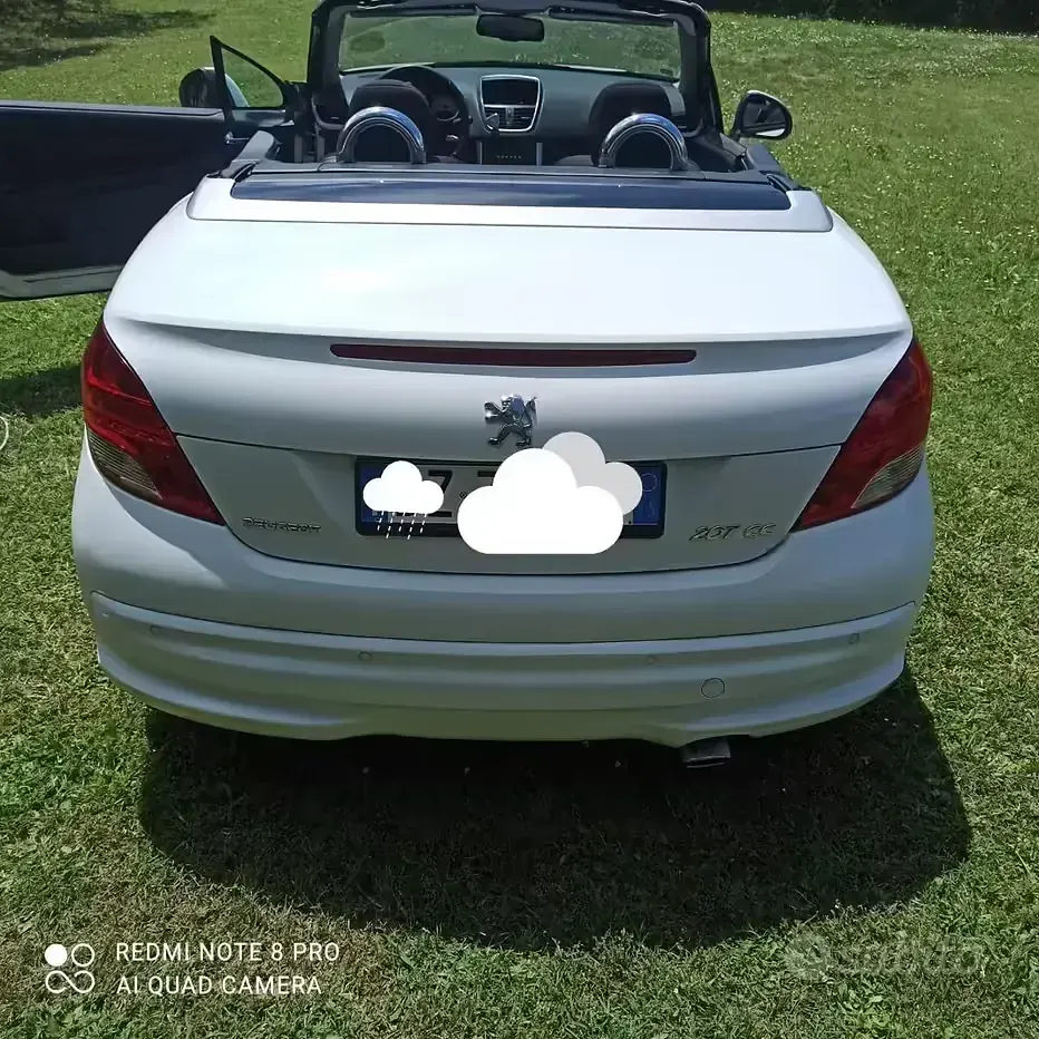 Usata Peugeot 207 CC 120 CV (88 kW) 2009 Bianco Cabrio