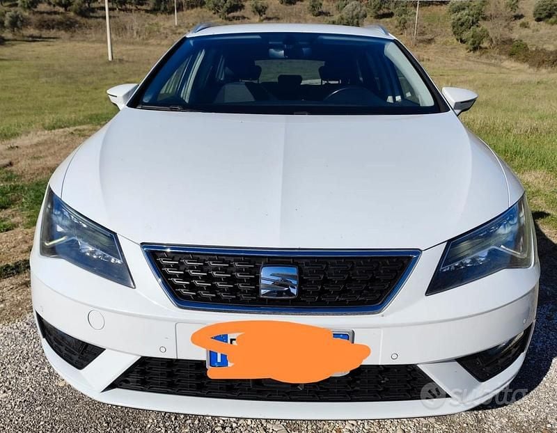 Usata Seat Leon 110 CV (80 kW) 2018 Bianco Station wagon