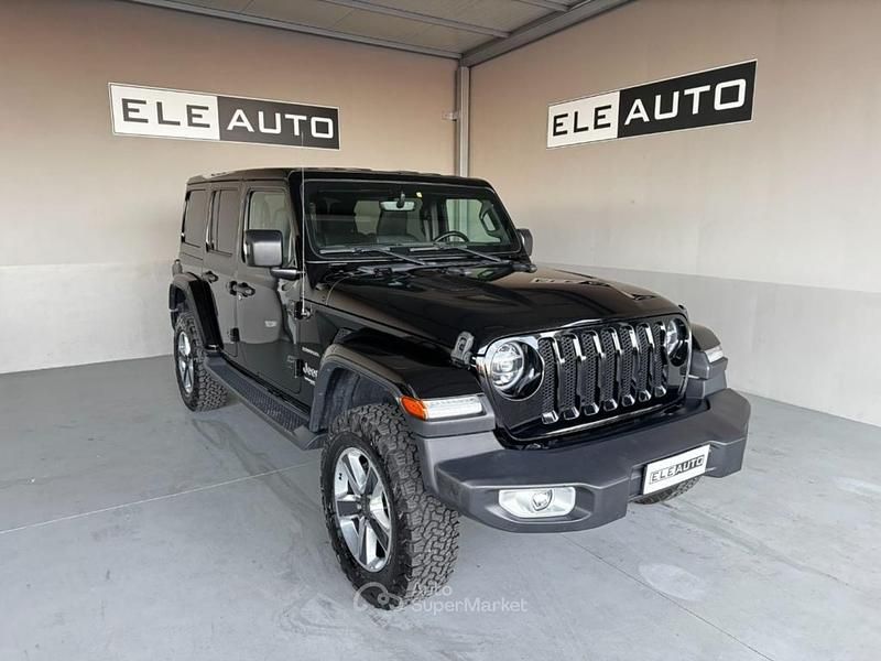 Nero Usata 2020 Jeep Wrangler Sahara SUV | 49.500 € (Buon prezzo) - Immagine 1/4