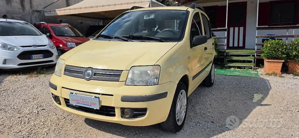 Usata Fiat Panda Dynamic 68 CV (50 kW) 2008 Giallo Utilitaria