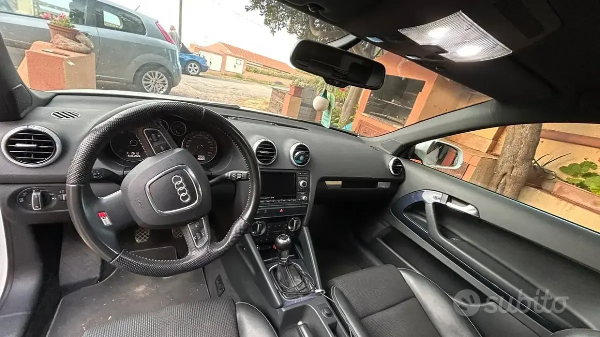 Usata Audi A3 S-Line 170 CV (125 kW) 2012 Bianco Utilitaria
