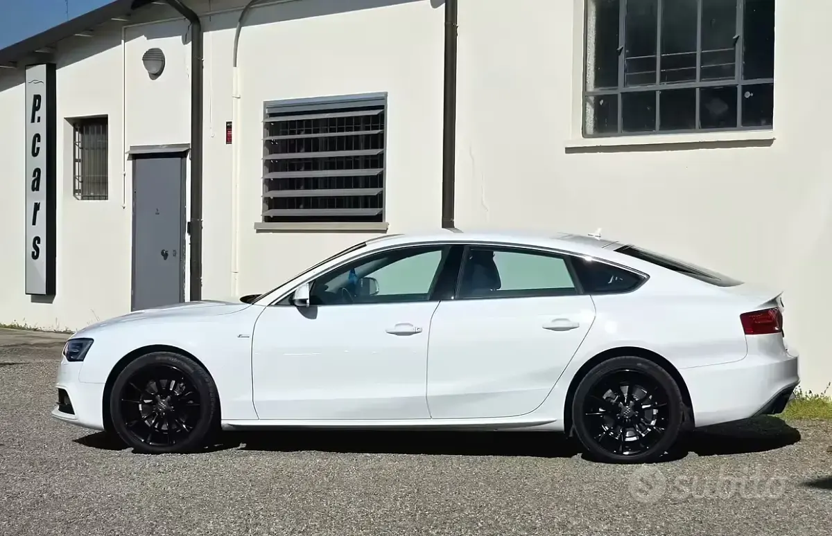 Usata Audi A5 S-Line 177 CV (130 kW) 2014 Bianco Coupé