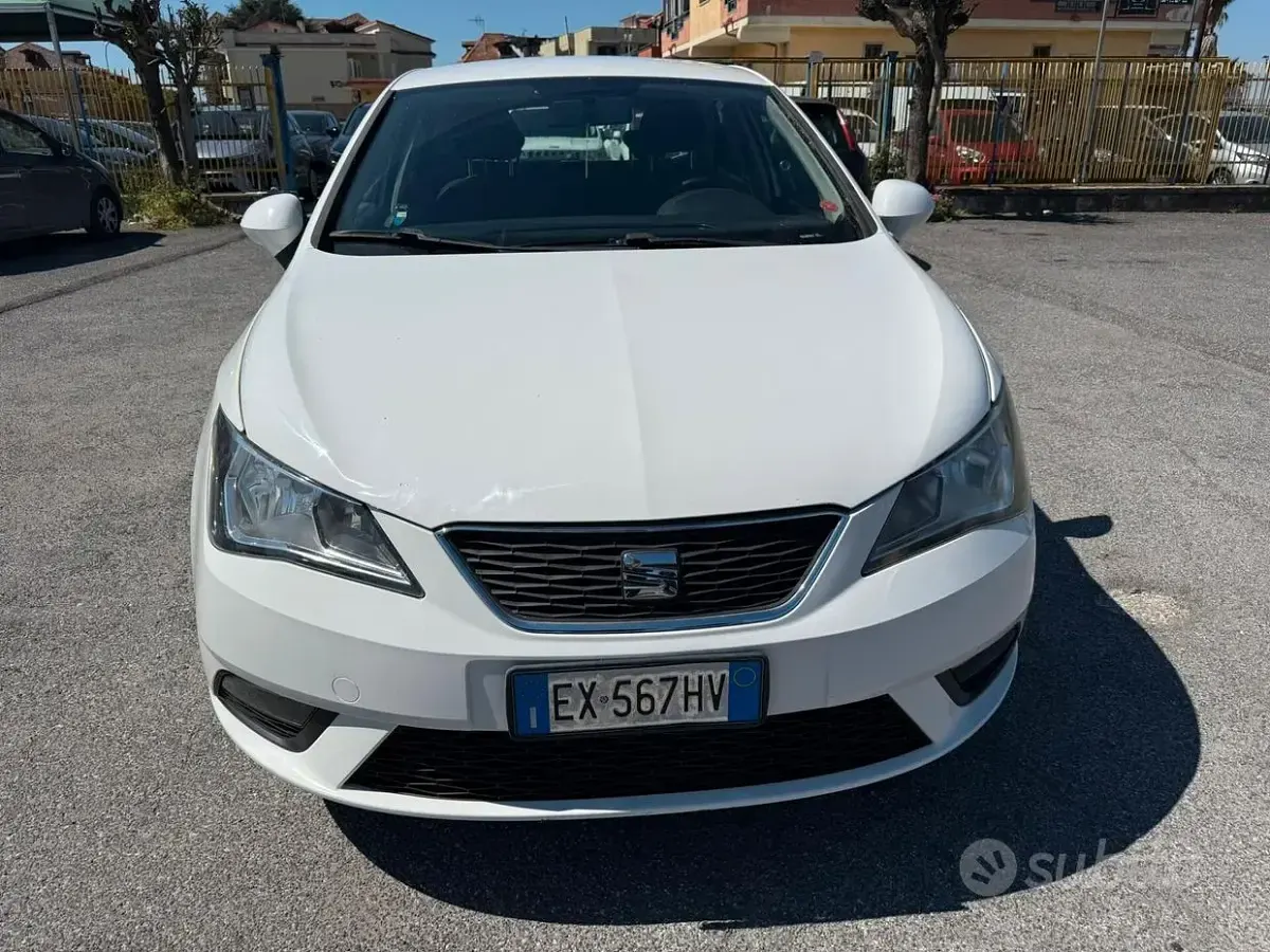 Usata Seat Ibiza 75 CV (55 kW) 2014 Bianco Berlina