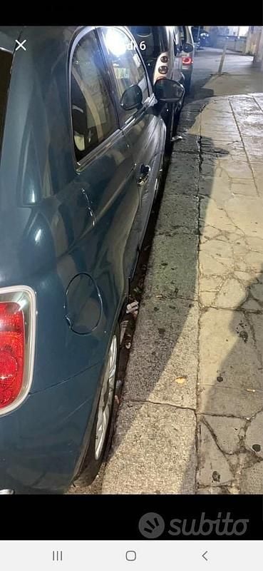 Usado Fiat 500 75 CV (55 kW) 2009 Azul Descapotable