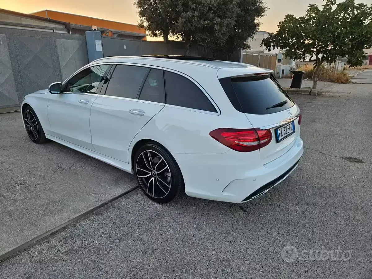 Usata Mercedes C220 170 CV (125 kW) 2017 Bianco Station wagon