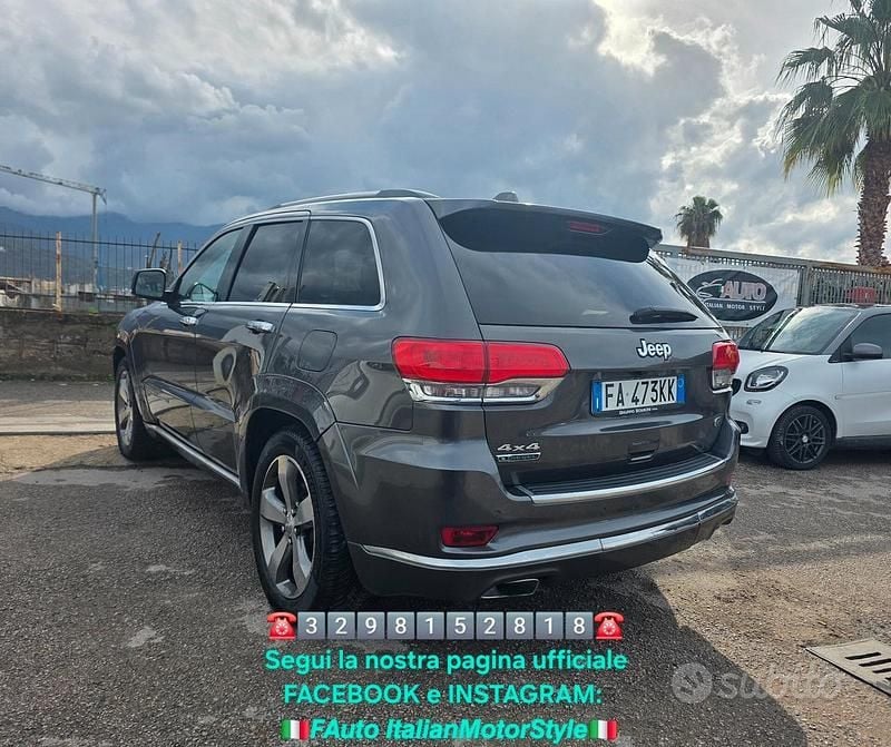 Usata Jeep Grand Cherokee Overland 250 CV (183 kW) 2015 Grigio SUV