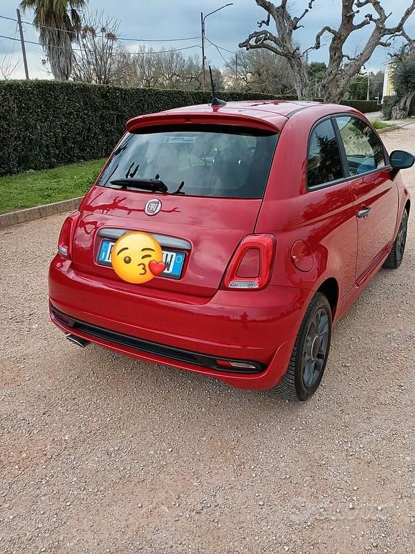 Usata Fiat 500 Sport 69 CV (50 kW) 2019 Rosso Utilitaria