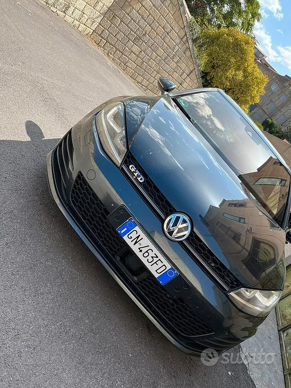 Usata VW Golf VII GTD 184 CV (135 kW) 2014 Grigio Utilitaria