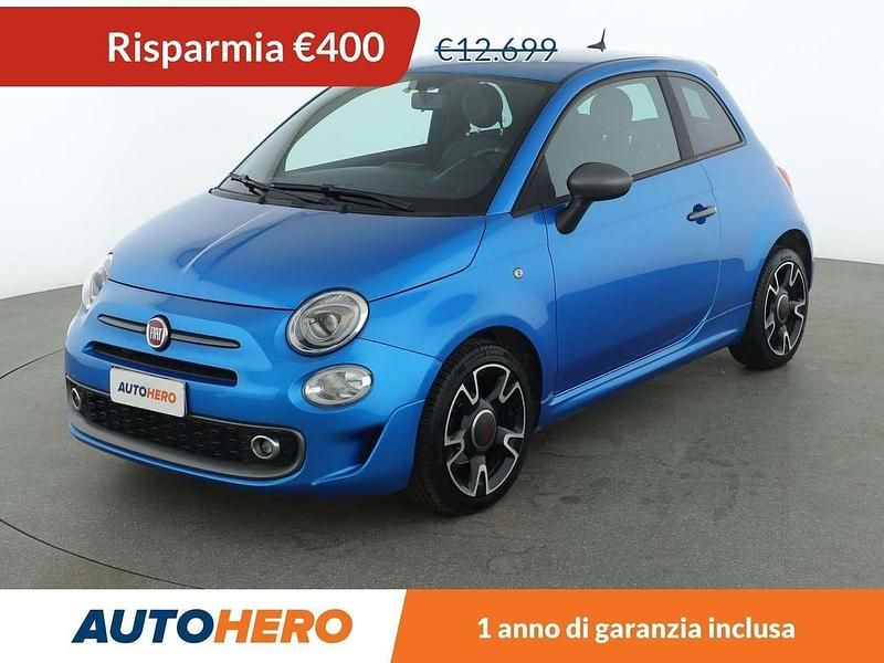 Blu/azzurro Usata 2019 Fiat 500 S Tre volumi | 12.299 € (Cara) - Immagine 1/3