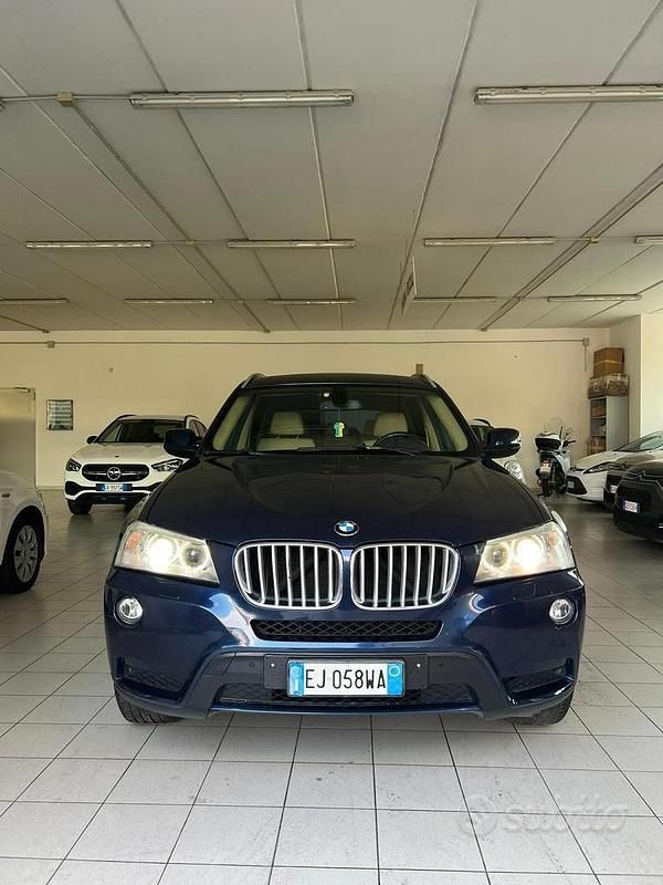 Usata BMW X3 Efficient Dynamics 184 CV (135 kW) 2011 Blu SUV