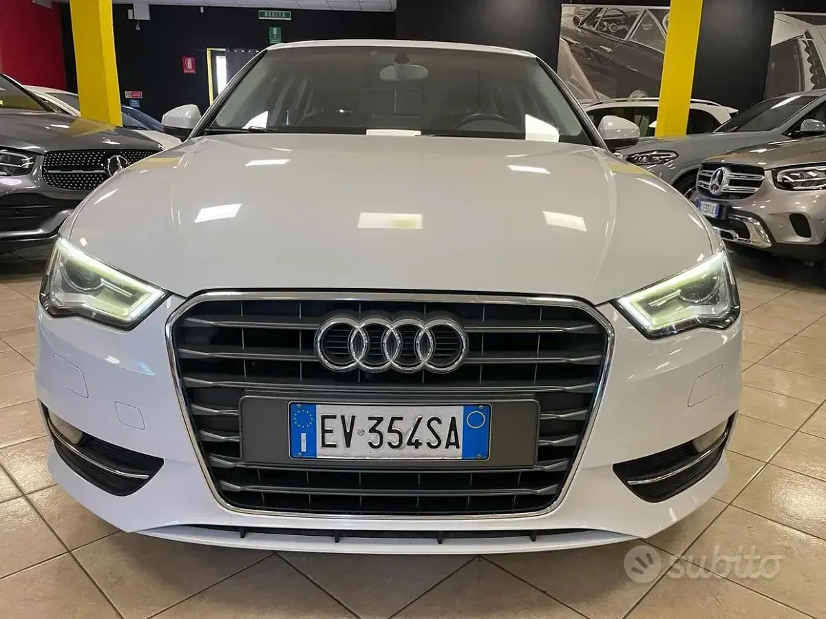 Usata Audi A3 105 CV (77 kW) 2014 Bianco Berlina