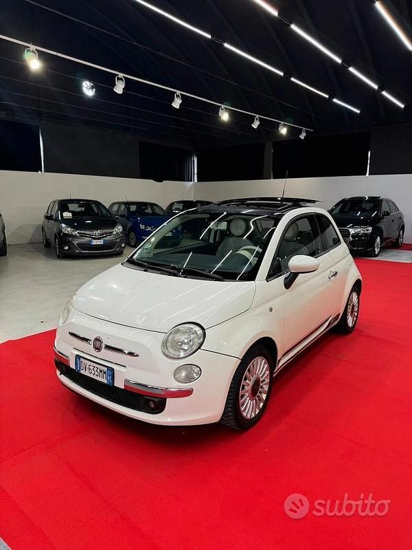 Usata Fiat 500 69 CV (50 kW) 2009 Bianco Cabrio