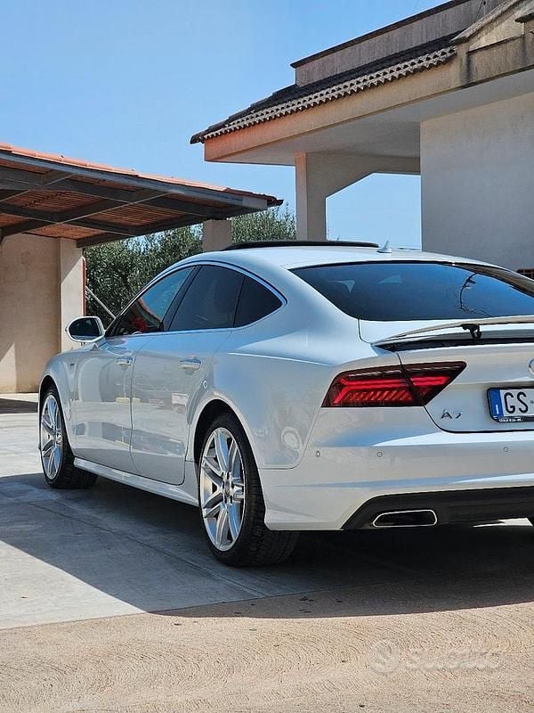 Usata Audi A7 S-Line 272 CV (200 kW) 2015 Bianco Utilitaria