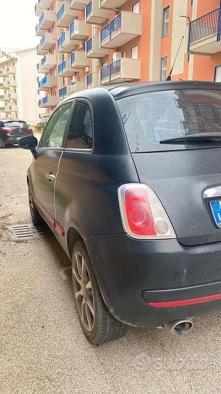 Usata Fiat 500 2008 Nero Utilitaria