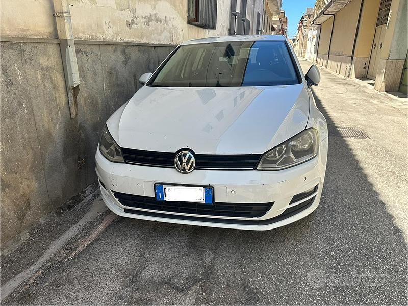 Usata VW Golf VII 90 CV (66 kW) 2014 Bianco Berlina