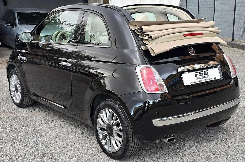 Usata Fiat 500C Lounge 69 CV (50 kW) 2015 Nero Cabrio