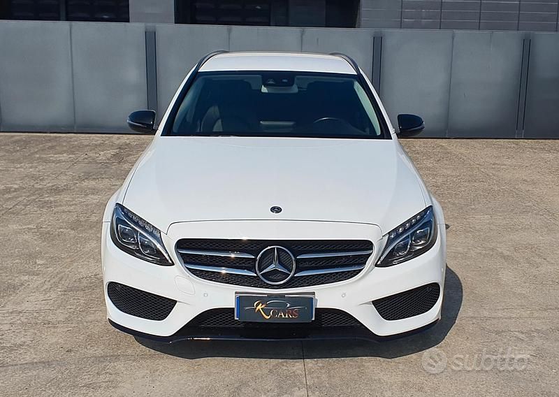 Usata Mercedes C220 194 CV (142 kW) 2018 Bianco Station wagon