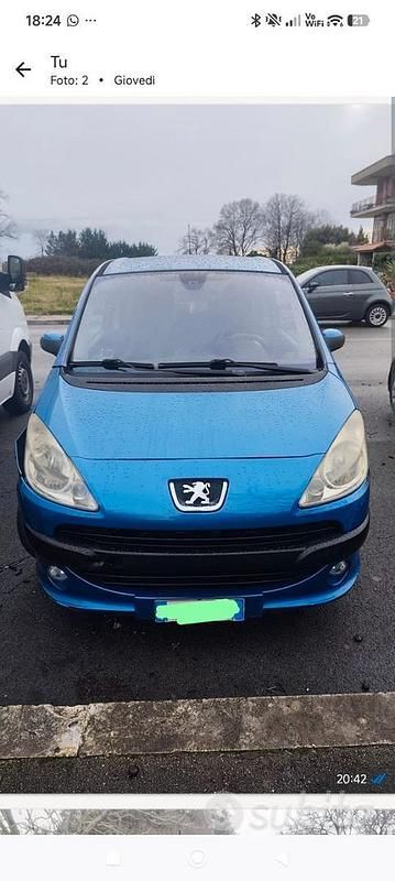 Usata Peugeot 1007 68 CV (50 kW) 2006 Blu Monovolume