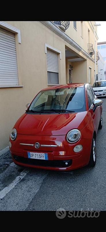 Usata Fiat 500 2009 Rosso Cabrio