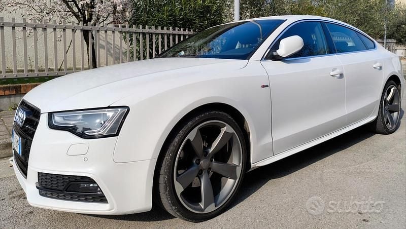 Usata Audi A5 S-Line 190 CV (139 kW) 2016 Bianco Coupé