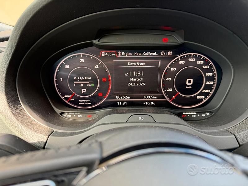 Usata Audi A3 S-Line 150 CV (110 kW) 2019 Nero Berlina