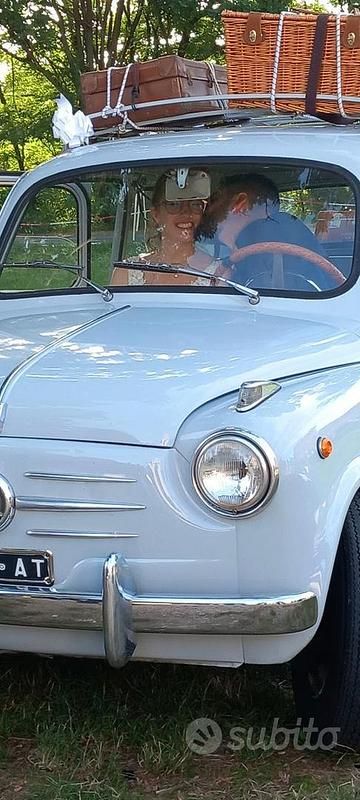 Usata Fiat 600 1950 Bianco Berlina