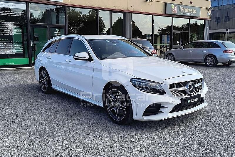 Usata Mercedes C220 Premium 194 CV (142 kW) 2020 Bianco Station wagon