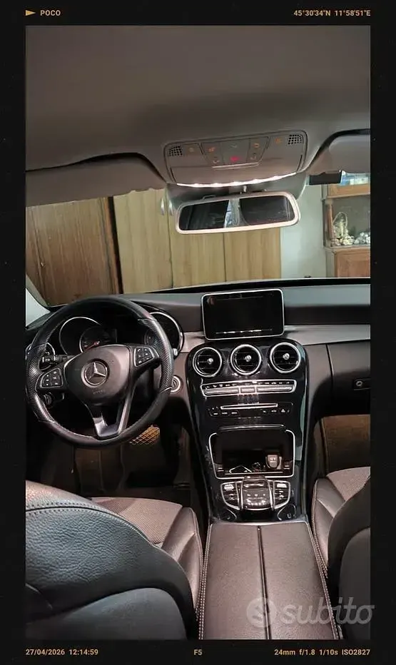 Usata Mercedes C220 170 CV (125 kW) 2014 Grigio Station wagon