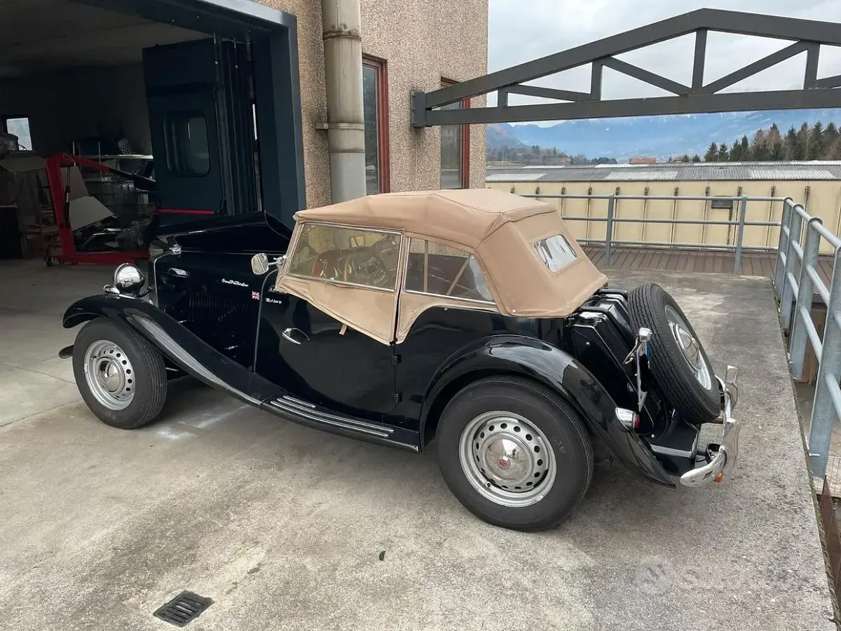 Usata MG TD 57 CV (41 kW) 1950 Nero Cabrio