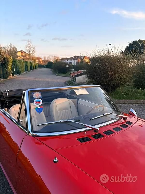 Usata Fiat 124 1960 Rosso Cabrio