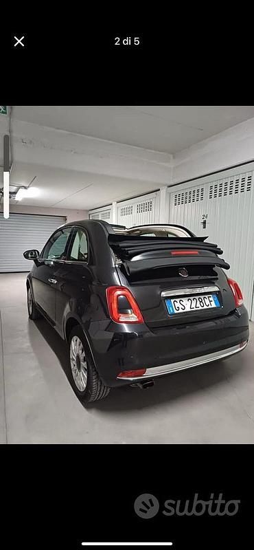 Usata Fiat 500 69 CV (50 kW) 2016 Nero Cabrio