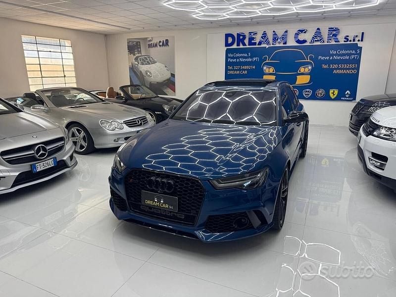 Usata Audi RS6 Performance 605 CV (444 kW) 2018 Blu/azzurro Station wagon