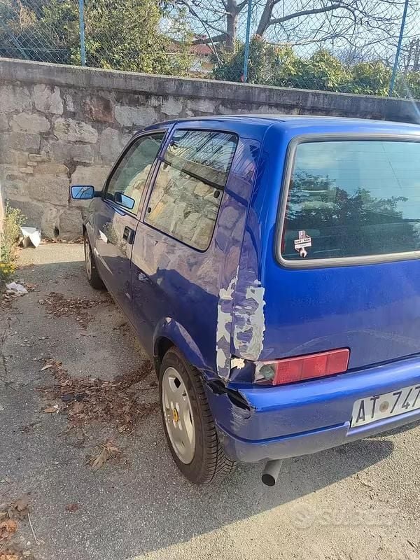 Usata Fiat Cinquecento 1998 Blu Utilitaria