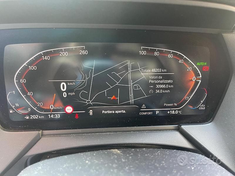 Usata BMW 118 M Sport 136 CV (100 kW) 2021 Grigio Utilitaria