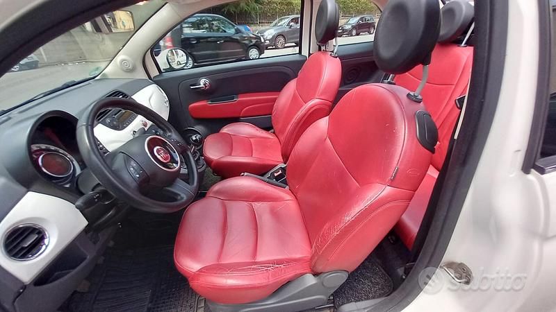 Usata Fiat 500C Lounge 95 CV (69 kW) 2012 Bianco Cabrio