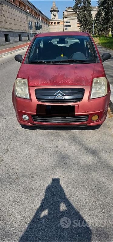 Usata Citroën C2 68 CV (50 kW) 2005 Rosso Utilitaria