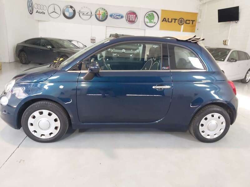 Usata Fiat 500C Lounge 69 CV (50 kW) 2018 Blu/azzurro Cabrio