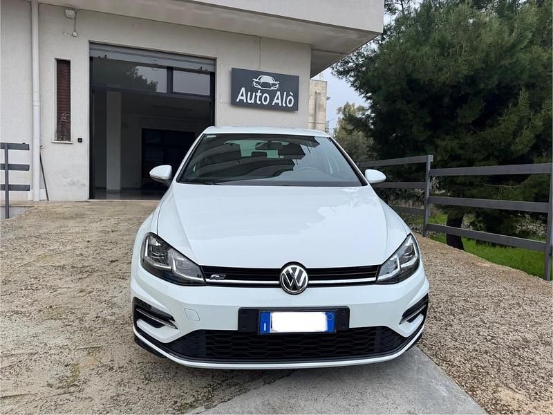 Usata VW Golf VII R-line 149 CV (109 kW) 2019 Bianco Berlina