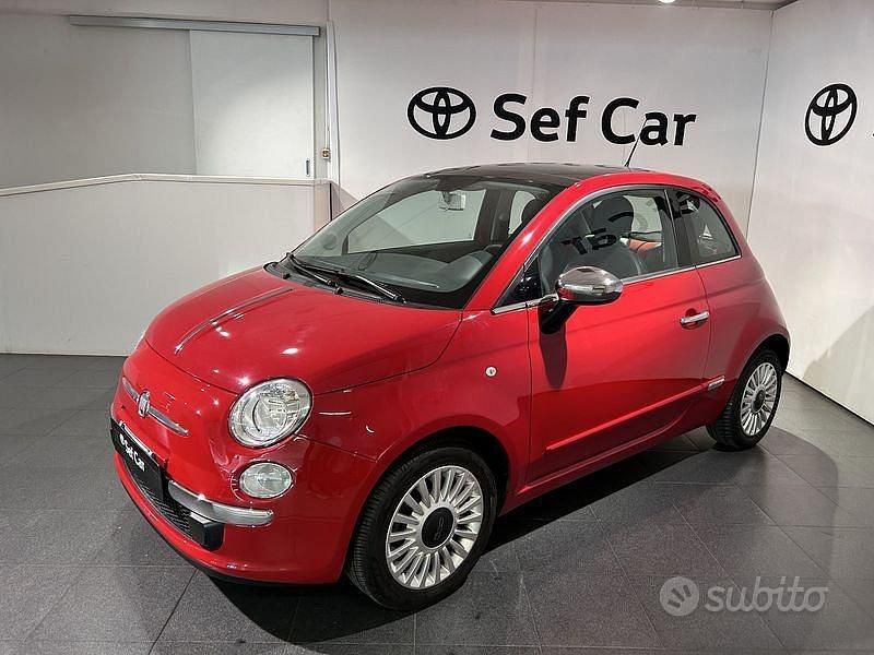 Usata Fiat 500 Lounge 69 CV (50 kW) 2011 Rosso Berlina