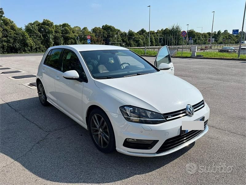 Usata VW Golf VII R-line 110 CV (80 kW) 2017 Bianco Berlina