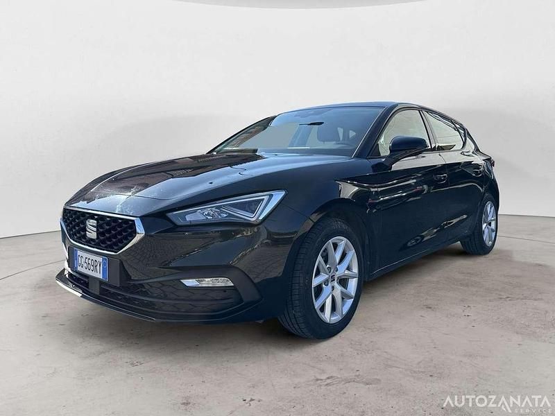 Usata Seat Leon Business 110 CV (80 kW) 2021 Nero Utilitaria