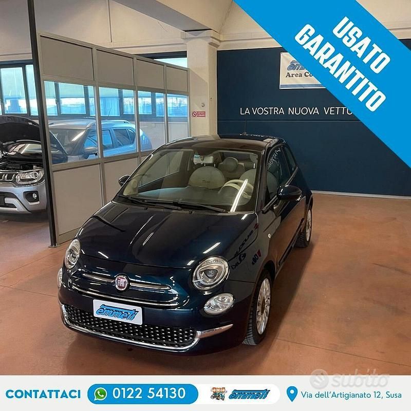 Usata Fiat 500 Lounge 69 CV (50 kW) 2017 Blu Berlina