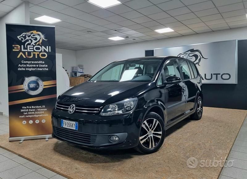 Usata VW Touran Comfortline 104 CV (76 kW) 2014 Nero Monovolume