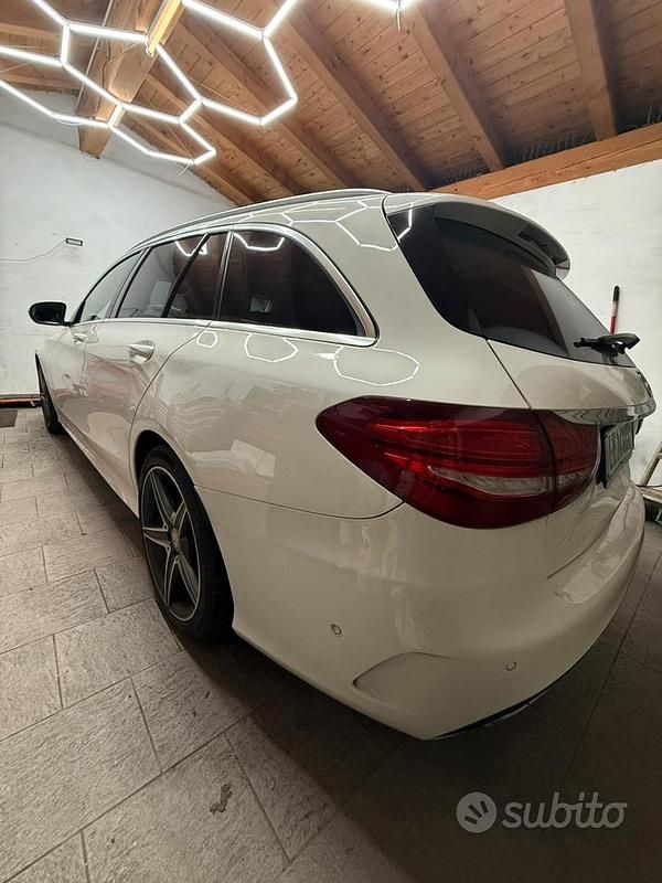Usata Mercedes C220 Premium 170 CV (125 kW) 2014 Bianco Station wagon