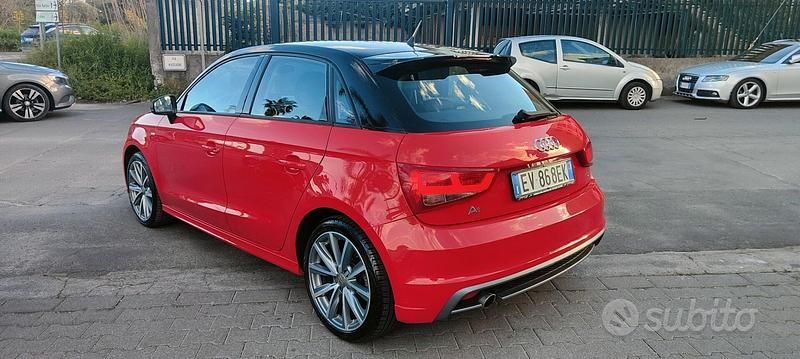 Usata Audi A1 S-Line 90 CV (66 kW) 2014 Rosso Utilitaria