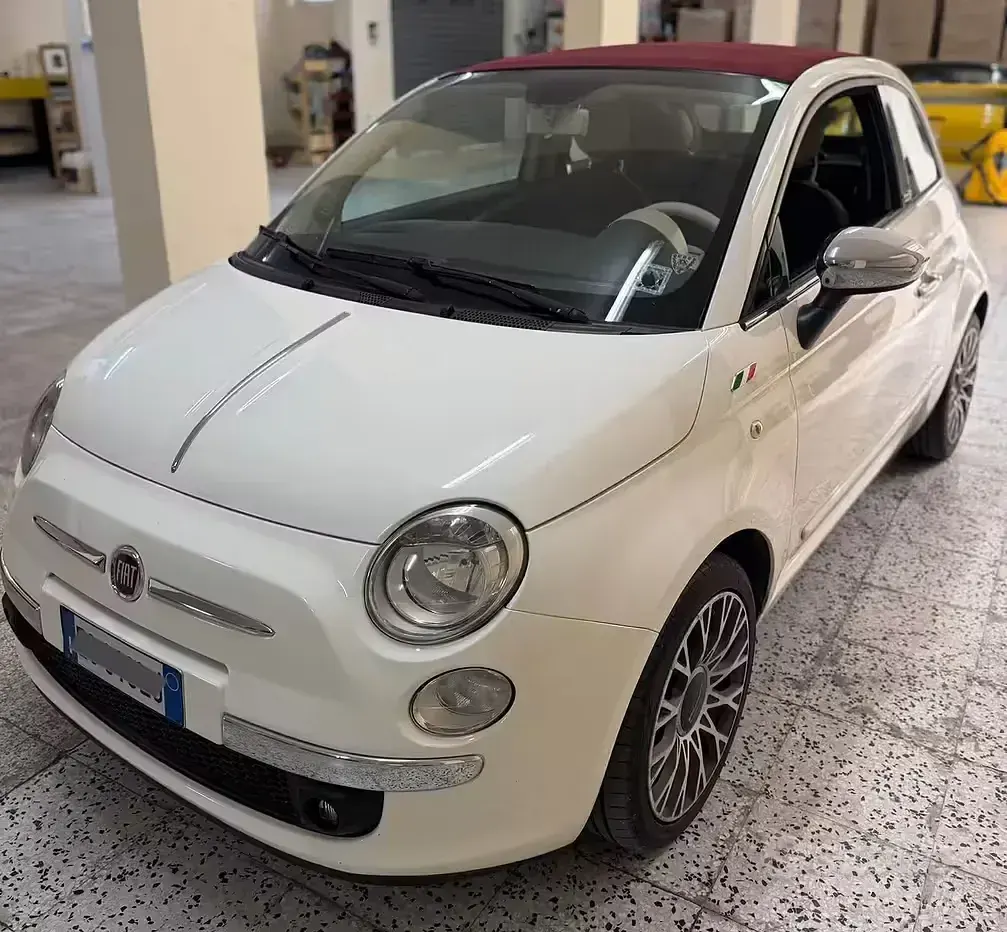 Usata Fiat 500C 75 CV (55 kW) 2010 Bianco Cabrio