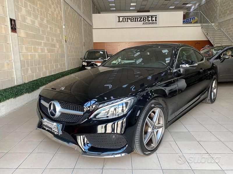 Usata Mercedes C220 Premium 170 CV (125 kW) 2017 Nero Coupé